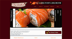 Desktop Screenshot of hibachisteakhousebartlett.com